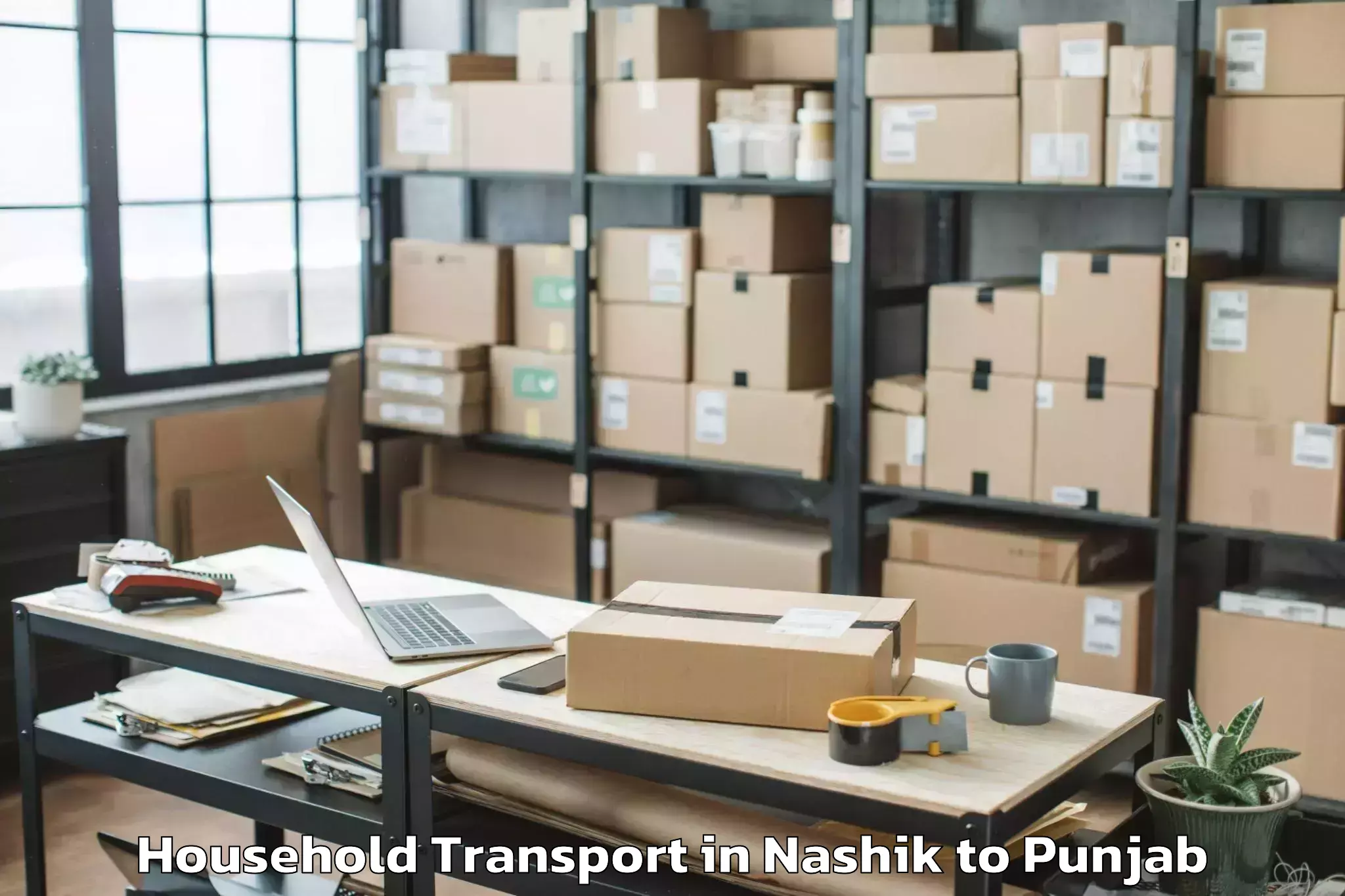 Book Nashik to Lakhnaur Household Transport